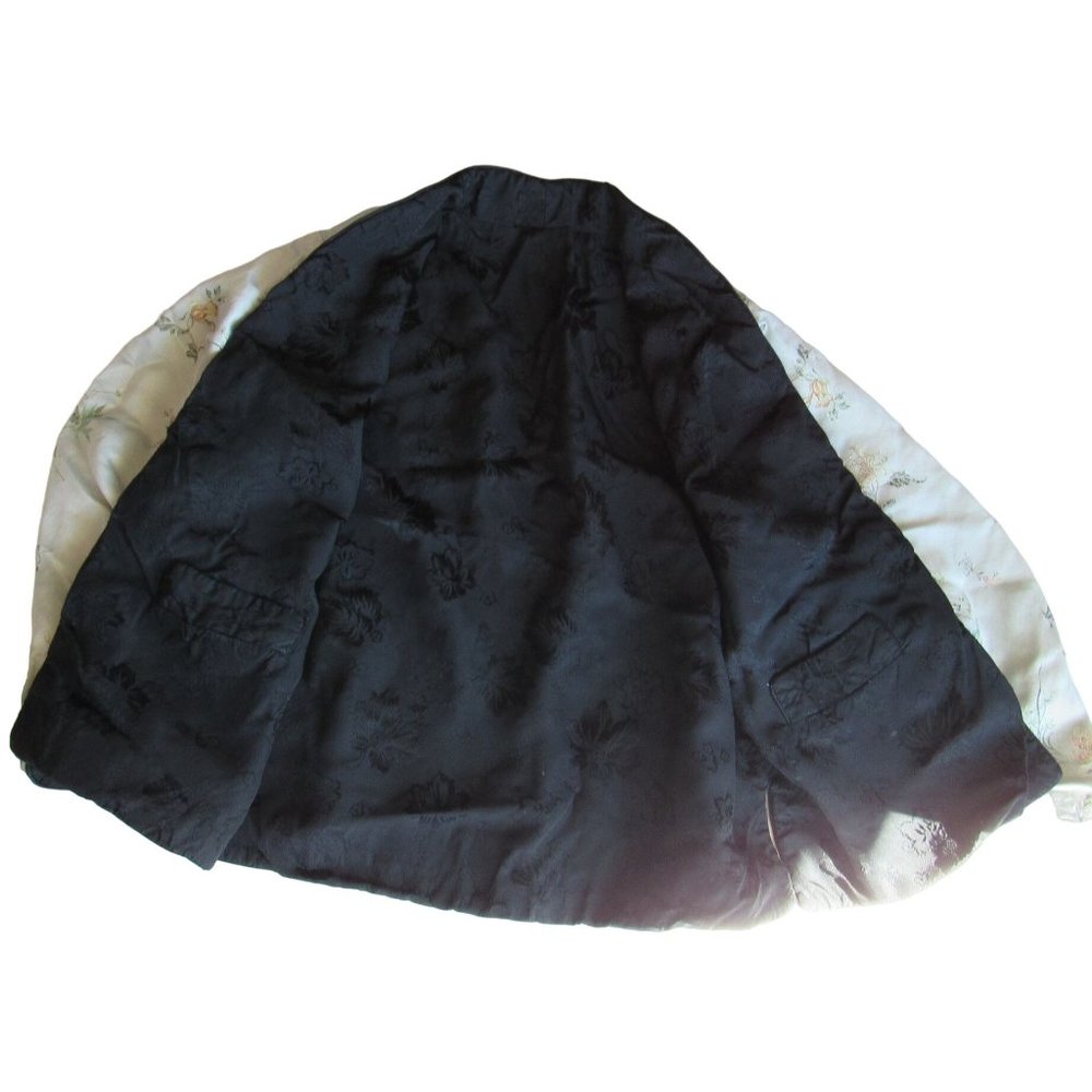 Reversible Asian Oriental Silk Jacket with Pockets Size Womens Small - Picture 6 of 8